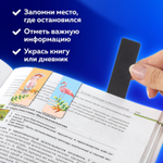 Закладки для книг МАГНИТНЫЕ "MIX" набор 30 шт. 60x20 мм BRAUBERG (3 штуки в упаковке)