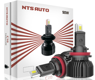 Автолампа LED Н11\8 к-т NTS (вентилятор) С10 90W 4300K 4500Lm  (С10-H11-4300K)