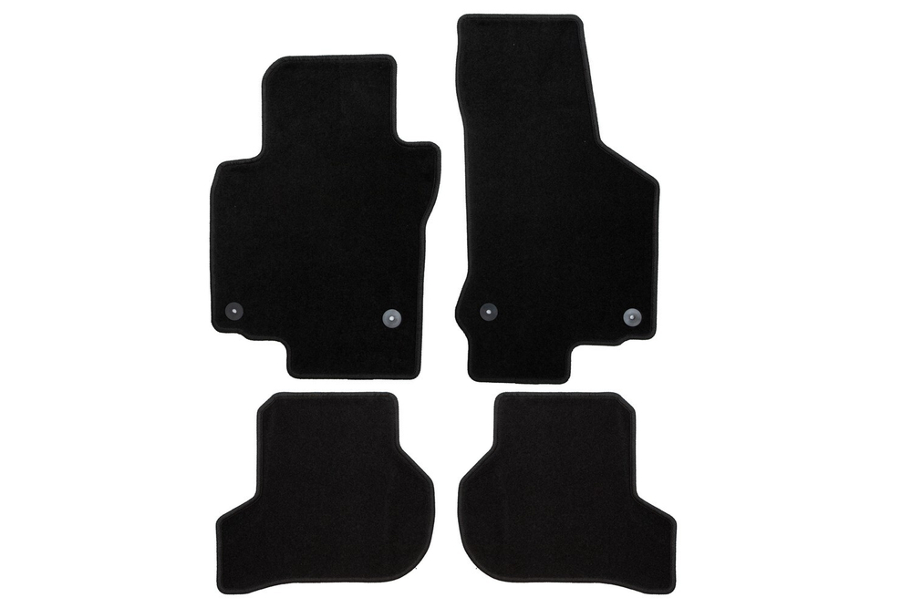 Коврики в салон для VOLKSWAGEN Scirocco 2008-2014, 2014-2017, хэтчбек, 4 шт. (текстиль) арт.KLEVER01512701200K