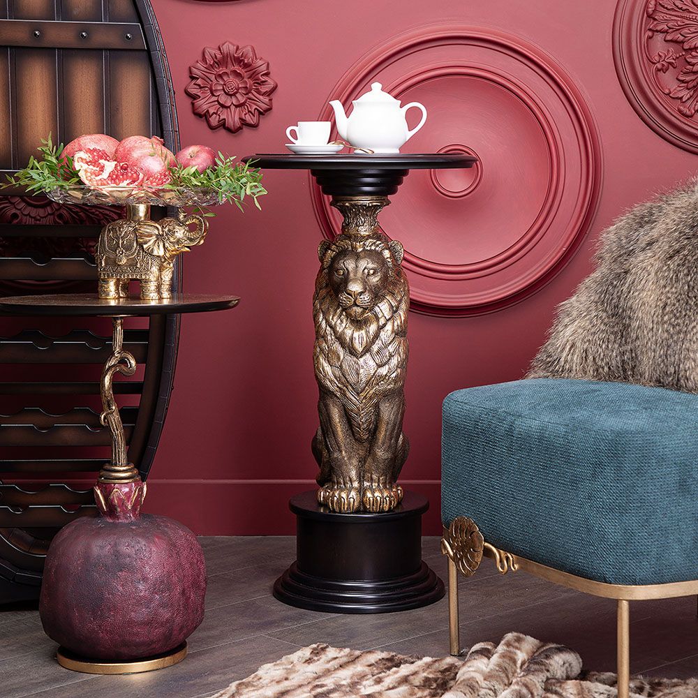 Подставка Лев Лион Орех Оберджин