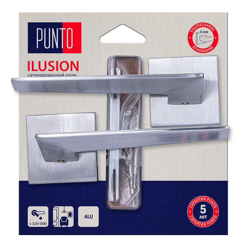 Ручка раздельная LM/A K.QS52.ILUSION/HD SSC-16 сатин. хром