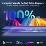 17.3" Портативный монитор с магнитным чехлом Ugame J7 2K IPS 2560х1440, 144 Гц