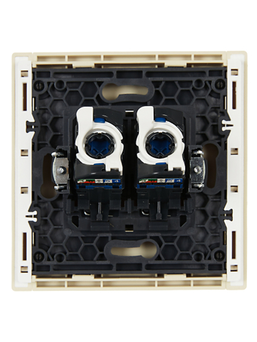 FORTE&PIANO Розетка компьютерная двойная RJ45 кат.6 FP434 ваниль IEK