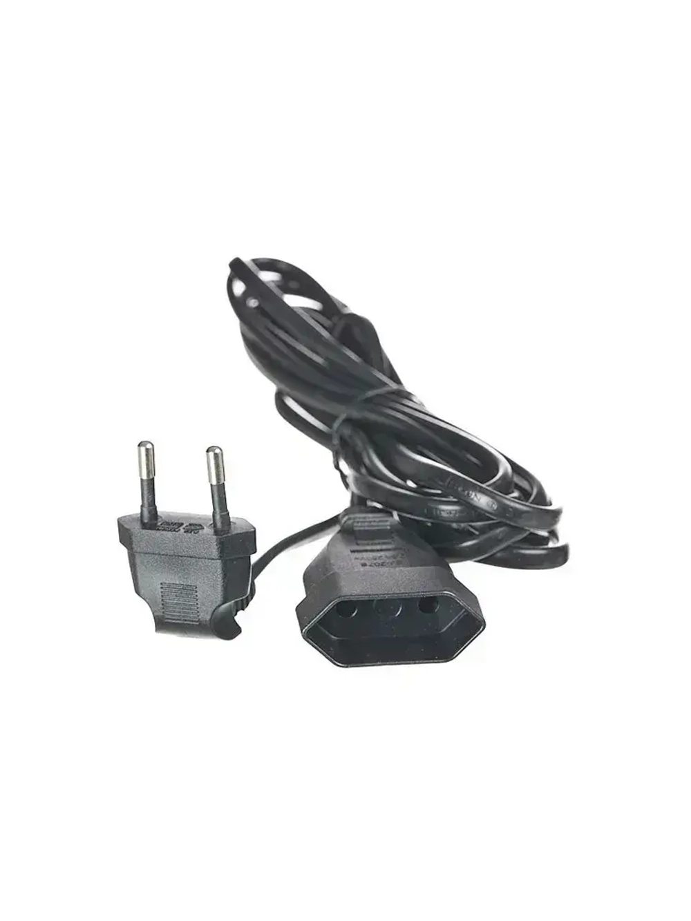 Удлинитель электрический 1,5 метра черный с вилкой 90 градусов