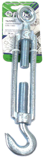 ТАЛРЕП СТРОЙБАТ DIN 1480 14ММ (БЕЛЫЙ ЦИНК 1 ШТ)