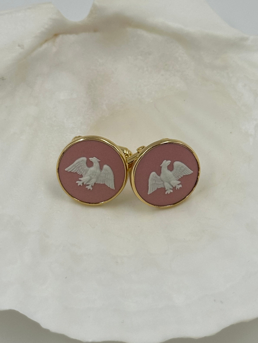 Запонки Wedgwood розовые