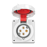 Розетка панельная с наклоном PAS IP67 32A 3P+E 400В 3h