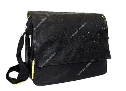 Сумка молодёжная Grizzly 430-2/3, на ремне 33*28*12 чёрный-жёлтый