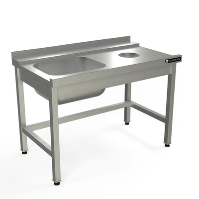 Стол Для Грязной Посуды С Направляюшими Kayman Для П/М Tatra Спм-323/1507 Правый