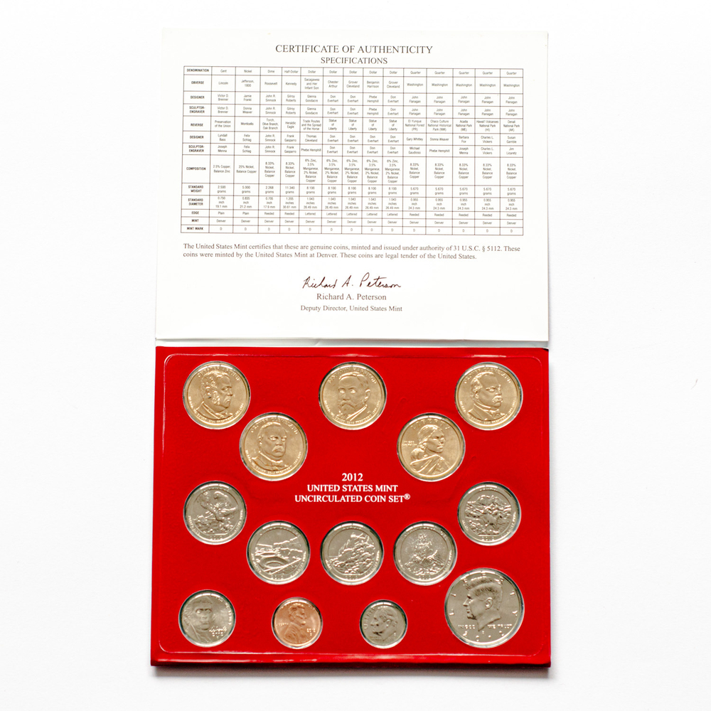 USA 2012 Mint Uncirculated Coin Set: Denver