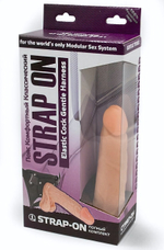 Фаллоимитатор телесного цвета на трусиках с плугом - 16,5 см. (Цвет: телесный)