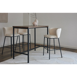 Стул барный foggy, букле, молочный