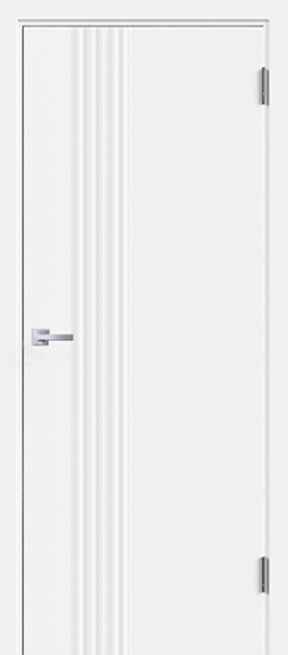 Межкомнатная дверь Velldoris Flat Lux 3D 1 Эмаль белая