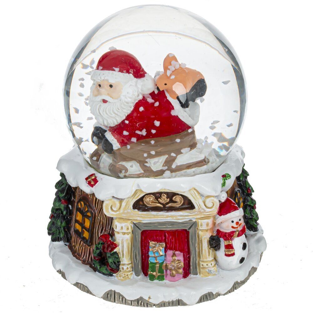 GAEM Фигурка декор в стекл шаре "Дед Мороз", D 4.5 см, L5 W5 H6,5 см, 2в.
