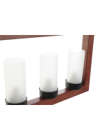 Потолочный светильник DKD Home Decor Коричневый Алюминий Стеклянный (52 x 6 x 26 cm)