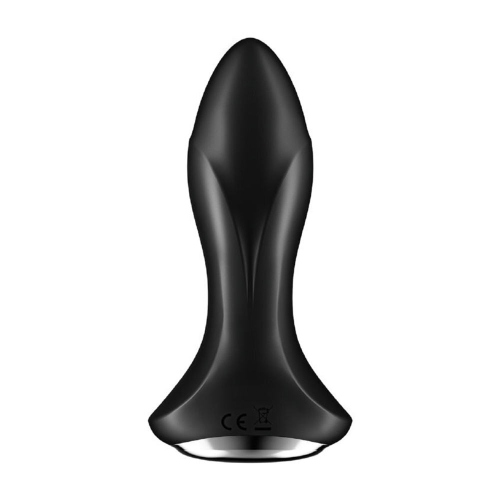 Анальная пробка с вибрацией и риммингом Satisfyer Rotator Plug 1+ черная