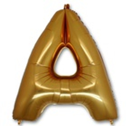 Буквы золотые русские/английские 40"-102 см