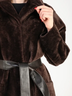 Дубленка зимняя шуба натуральная двухсторонняя оверсайз