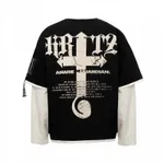 Лонгслив Heartz «Amane» Layered Kimono Черный