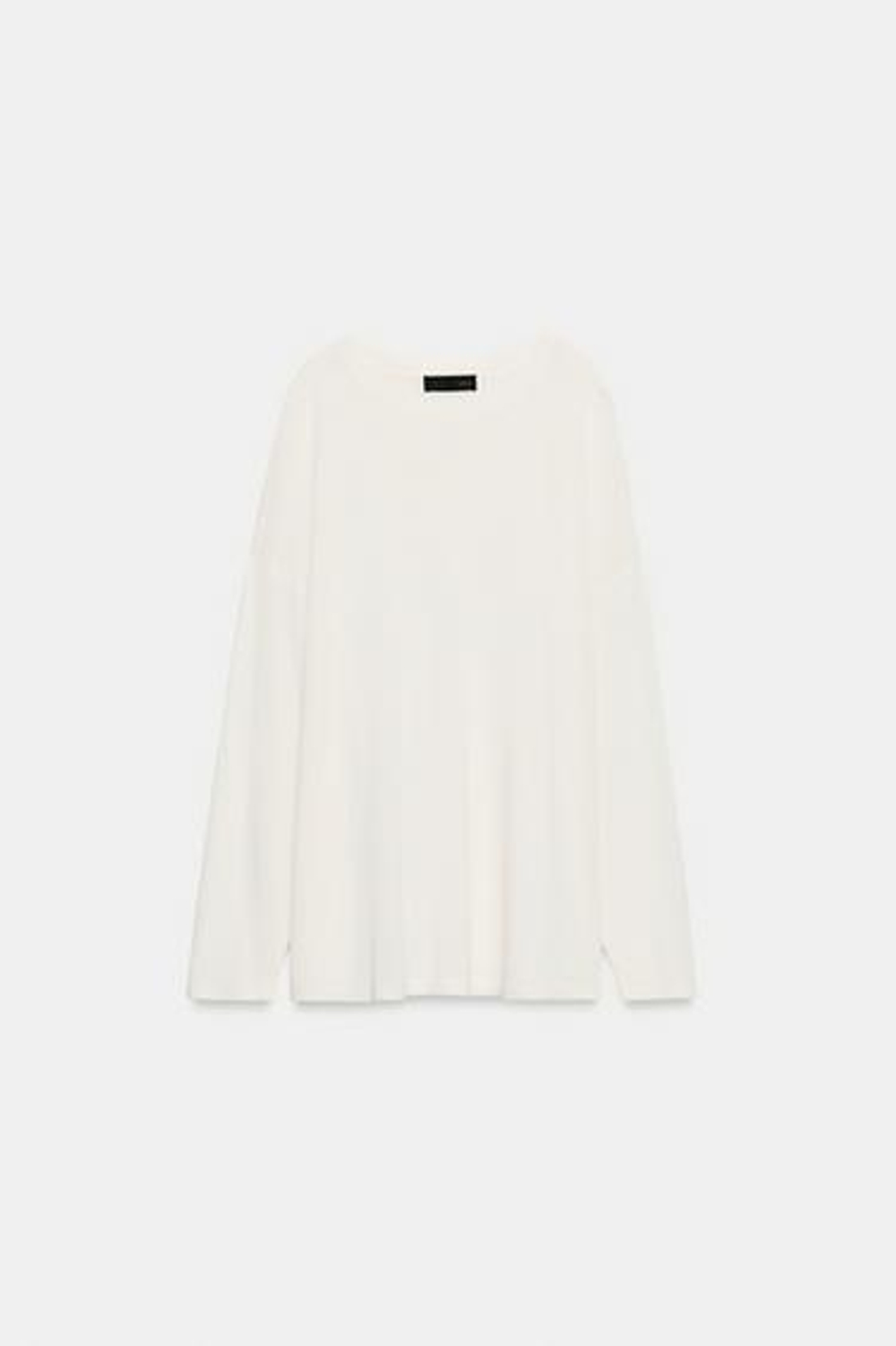 OVERSIZE ТОНКОЙ ВЯЗАНЫЙ СВИТЕР - ZARA