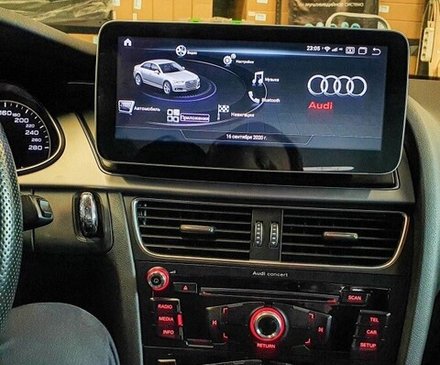 Магнитола Audi A4 (B8), A5 (8T) 2007-2016 (без джойстика MMI) - Parafar PF7938QPDLow монитор 10" на Android 12, 8Гб-128Гб, SIM-слот
