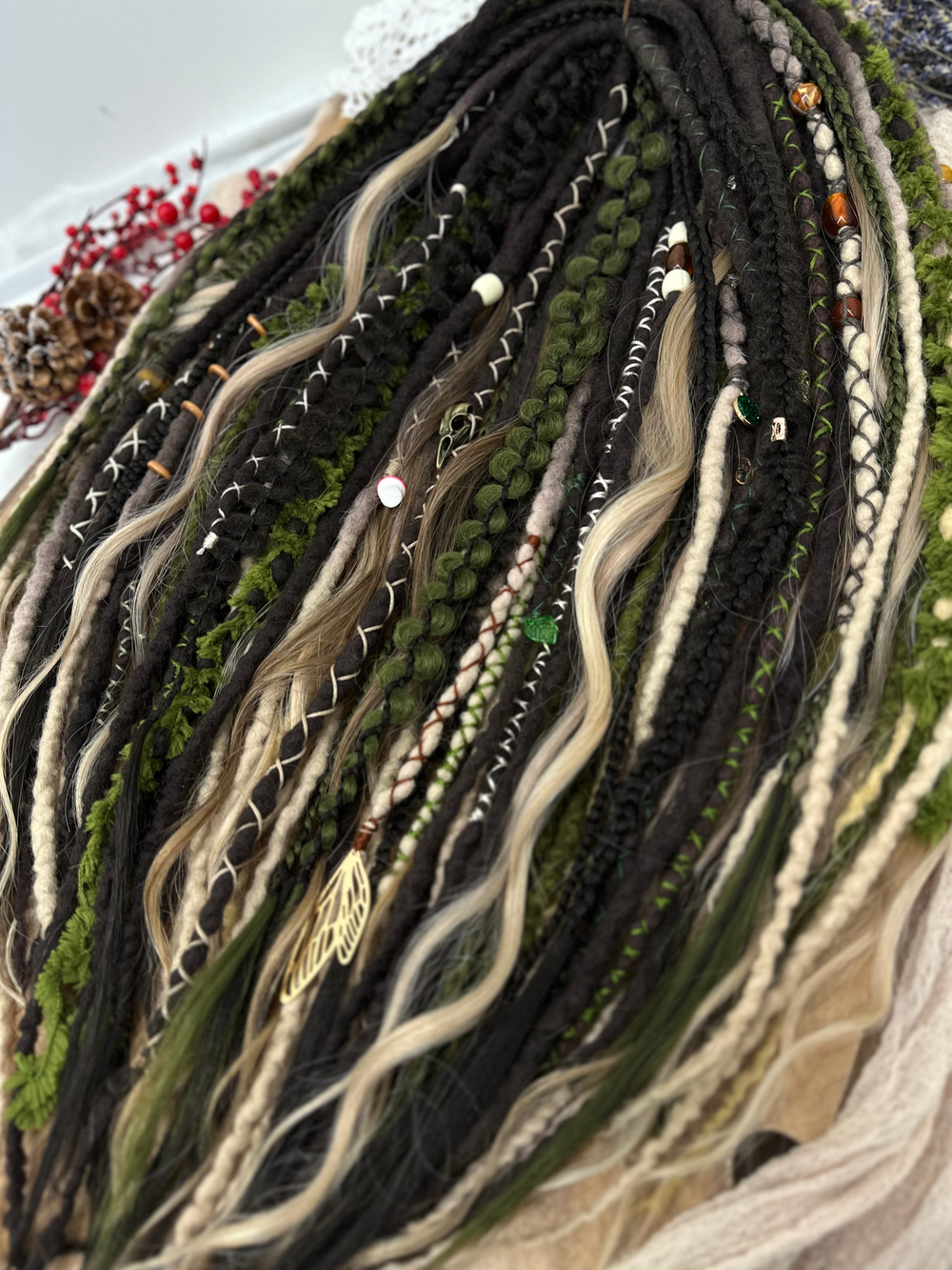 Фактурные войлочные дреды