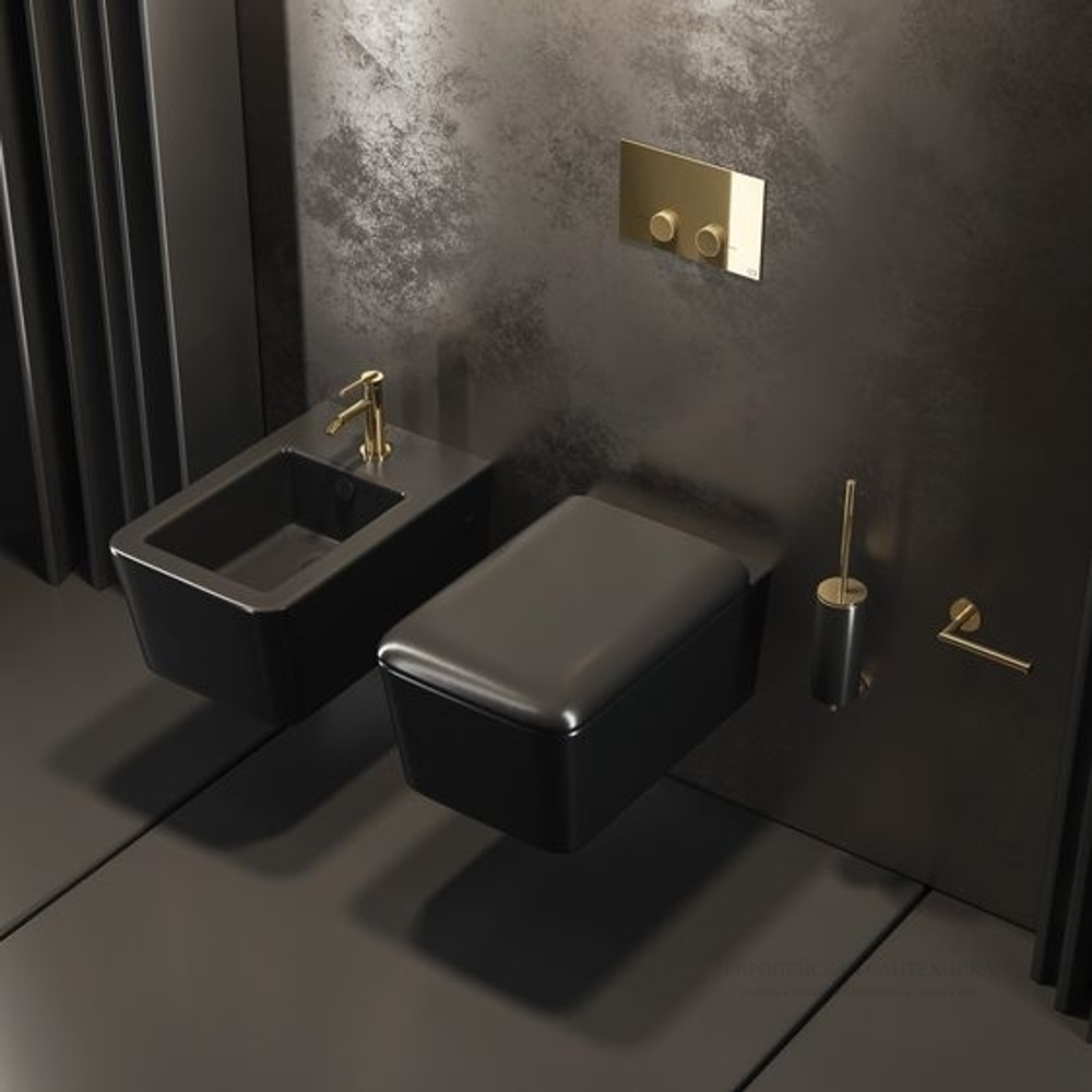Ёршик Gessi Ingranaggio, настенный, цвет Matte Black