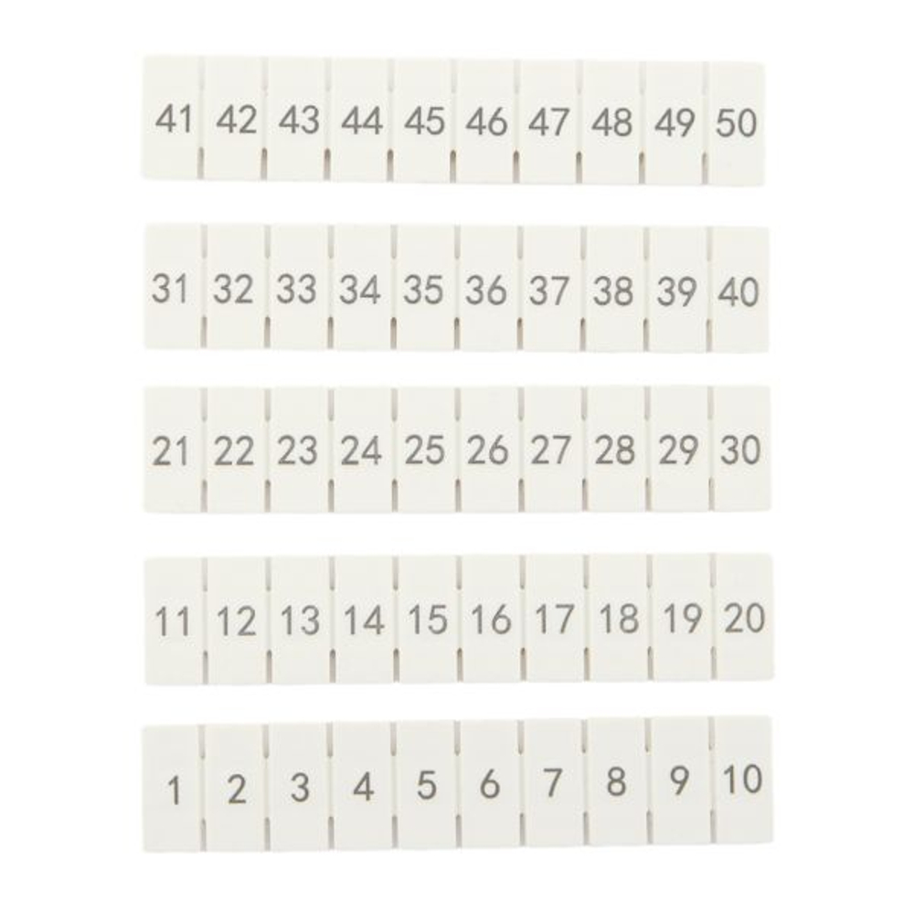 Маркировка для клемм 2.5 UT 1-50 (100 шт)