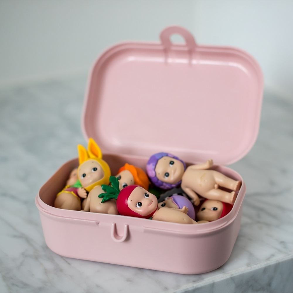 Ланч-бокс pascal, organic, 15,2х6х10,7 см, розовый