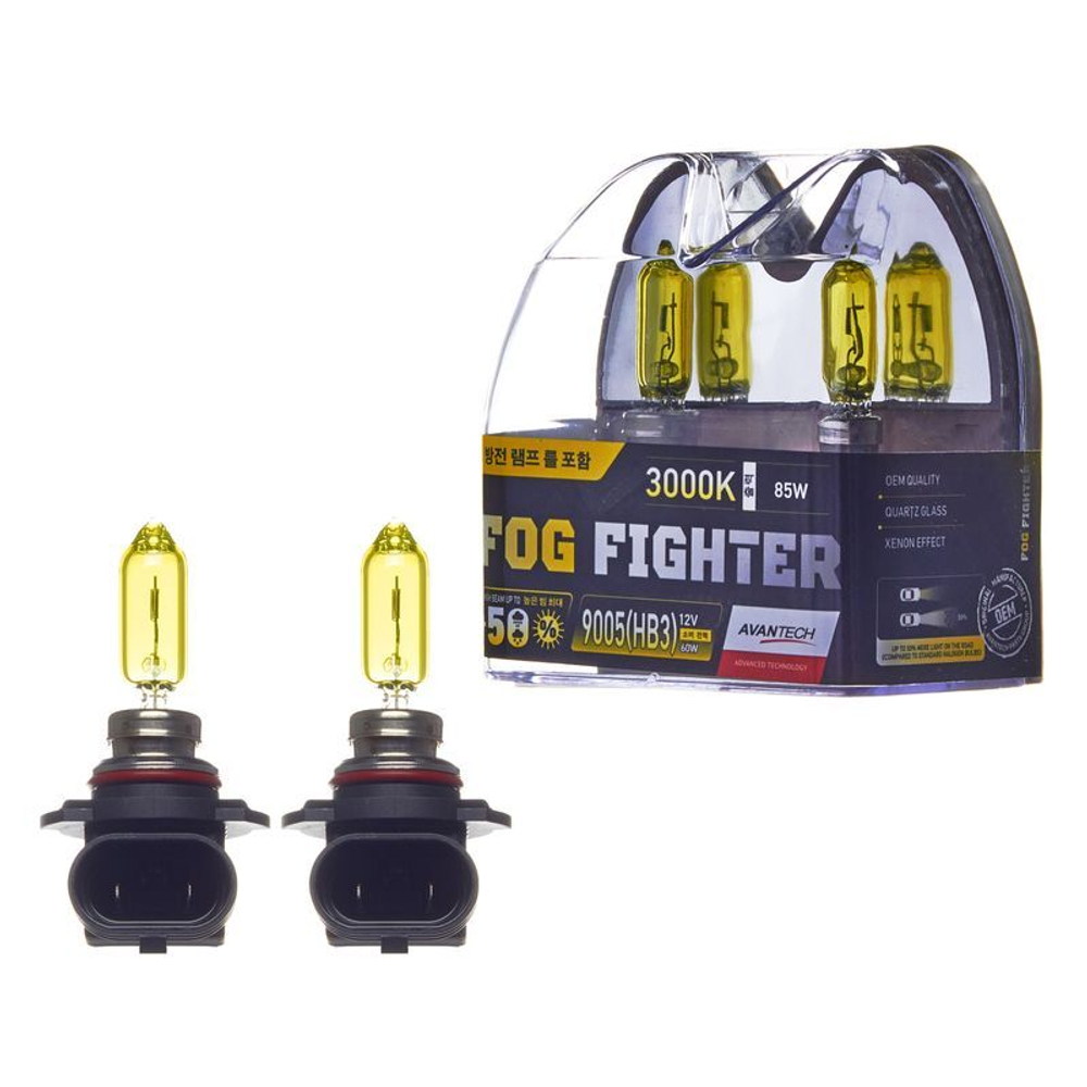 Лампа высокотемпературная Avantech HB3 12V 65W (85W) 3000K, комплект 2 шт. AB3005