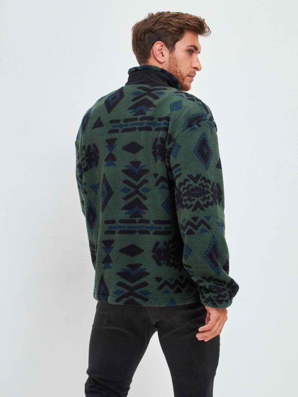 Толстовка Флисовая Zip зеленая - фото 15