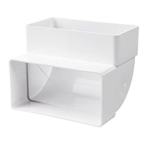 52-8-172 Колено вентиляционное плоское вертикальное, 55x110мм