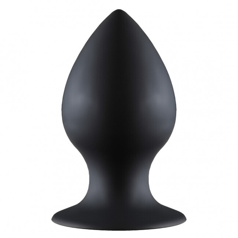 Большая анальная пробка на присоске Thick Anal Plug Large (11,5 см , черный ) (Цвет: черный)