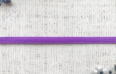 Резинка бельевая продежка, ш. 0,6 см, фиолетовый