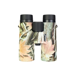 Бинокль Levenhuk Camo Rind 10x42 с сеткой, фронтальный вид в камуфляже