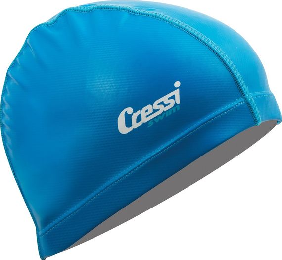 Шапочка нейлоновая для плавания Cressi PV Coated Cap синяя