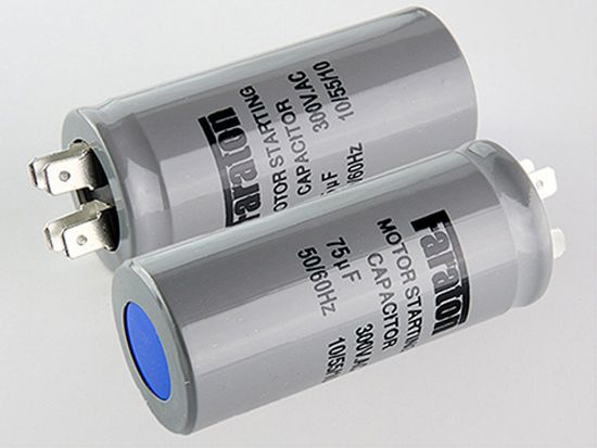 Пусковой конденсатор 75мкФ 300в клеммы / CD-60 / FARATON
