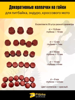tx Декоративные колпачки на гайки и болты
