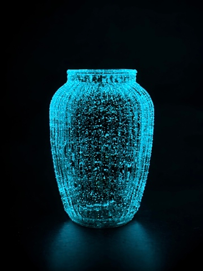 Ваза BigModerN "ShinEBlue" (Cветящийся бирюза)