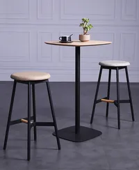 Барный стол Studio, 60х60х103 см, светлое дерево/черный