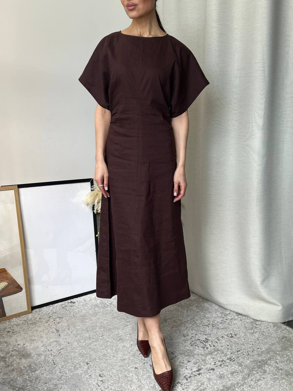 Платье Massimo Dutti льняное, s