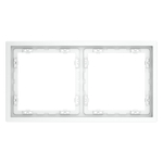 Рамка пластиковая VOLTUM S70 на 2 поста, (белый матовый)
