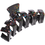 Заколка - краб для волос «AKS - VIENTO», микс 6 цветов, зиг-заг, 11*3см