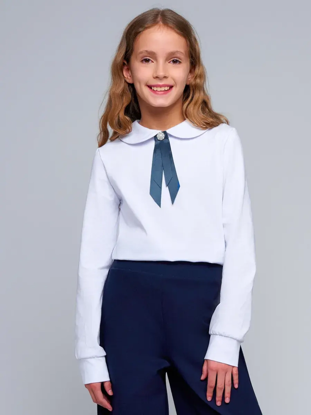 Блузка для девочки школьная
