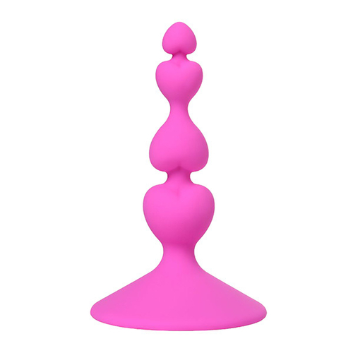 Розовая силиконовая анальная пробка 8см ToyFa ToDo Loverty 357002