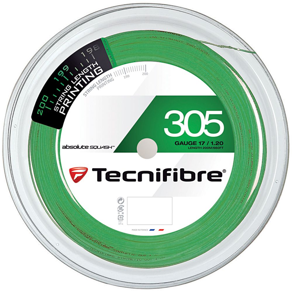 Струнгы для сквоша Tecnifibre 305 (200 m) - green