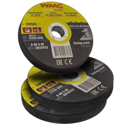 Круг отрезной абразивный 125x1.2x22.2мм ( К-т 30шт) WMC TOOLS WMC-CW505(30шт к-т)