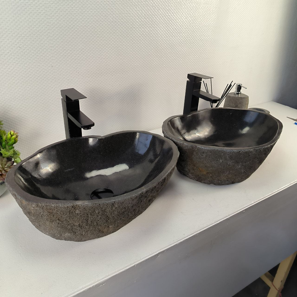 Раковина из речного камня ПАРА! RS-65548 49*36*15 0865