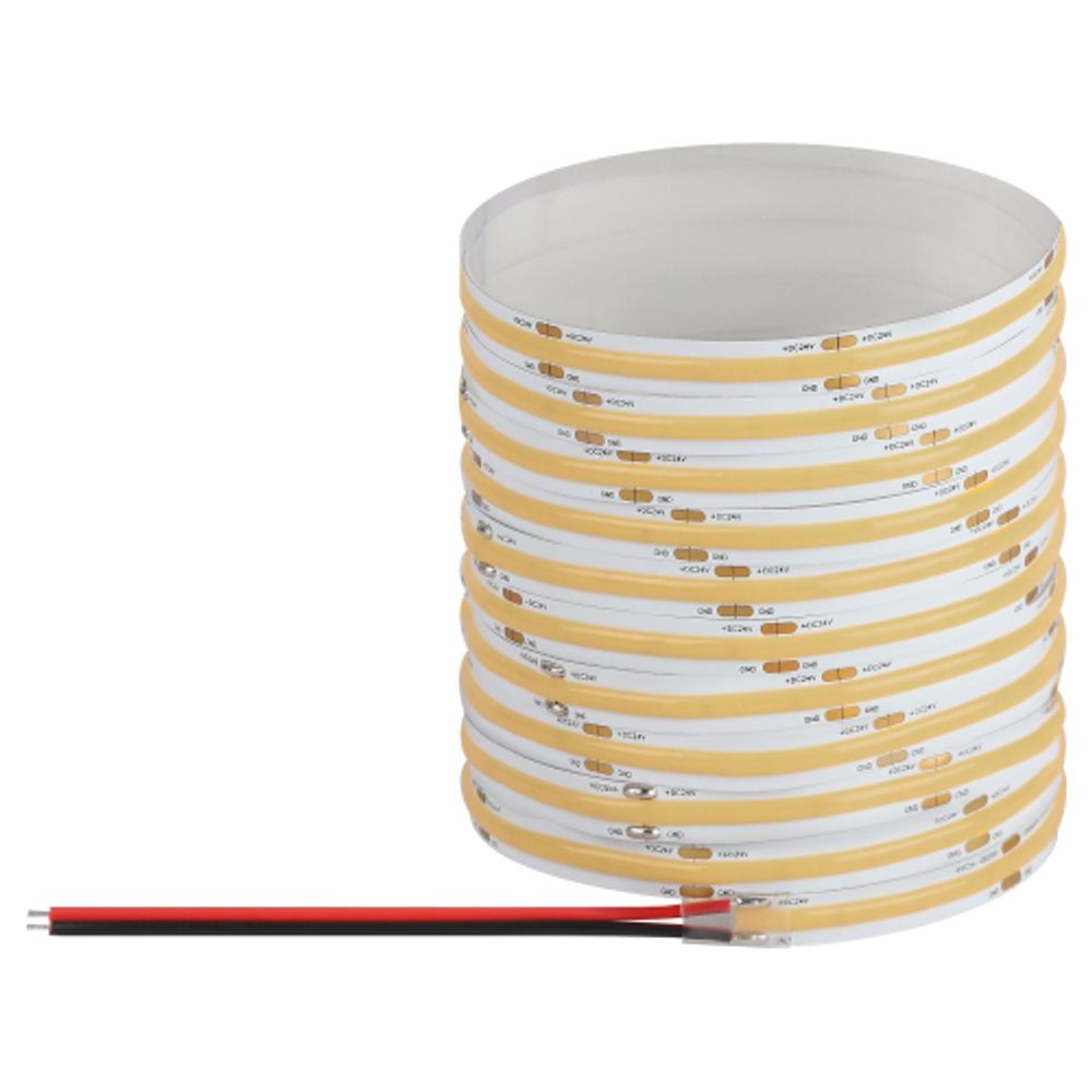 Лента светодиодная ЭРА LRCOB-352-8 12W/m 8mm 24V 6500K 3year белая 5 м | Светодиодные модули и ленты