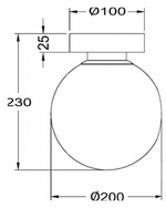 Накладной светильник Maytoni Basic form MOD321WL-01B1